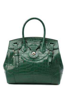 Женская сумка ricky 33 из кожи крокодила RALPH LAUREN зеленого цвета по цене 1575000 руб., арт. 435822916/AMIS | Фото 1 Женская сумка ricky 33 из кожи крокодила RALPH LAUREN зеленого цвета, арт. 435822916/AMIS | Фото 1