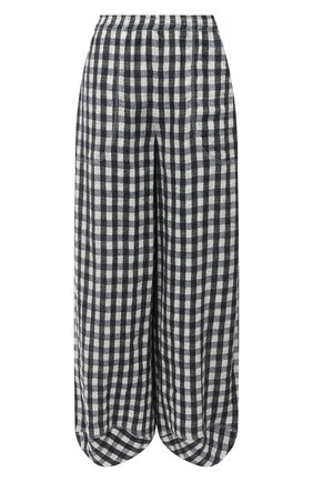 Женские льняные брюки GIORGIO ARMANI черно-белого цвета по цене 99500 руб., арт. 0WHPP0EK/T022K | Фото 1 Женские льняные брюки GIORGIO ARMANI черно-белого цвета, арт. 0WHPP0EK/T022K | Фото 1