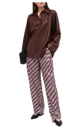 Женские шелковые брюки GIORGIO ARMANI красного цвета по цене 93050 руб., арт. 0WHPP0DN/T01VC | Фото 2 Женские шелковые брюки GIORGIO ARMANI красного цвета, арт. 0WHPP0DN/T01VC | Фото 2