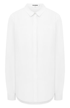 Женская хлопковая рубашка JIL SANDER белого цвета по цене 49950 руб., арт. JSX0600005-W0244300 | Фото 1 Женская хлопковая рубашка JIL SANDER белого цвета, арт. JSX0600005-W0244300 | Фото 1
