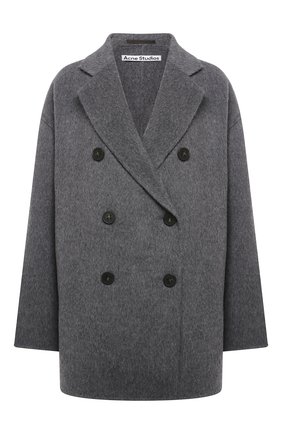 Женское шерстяное пальто ACNE STUDIOS серого цвета по цене 99500 руб., арт. A90273 | Фото 1 Женское шерстяное пальто ACNE STUDIOS серого цвета, арт. A90273 | Фото 1