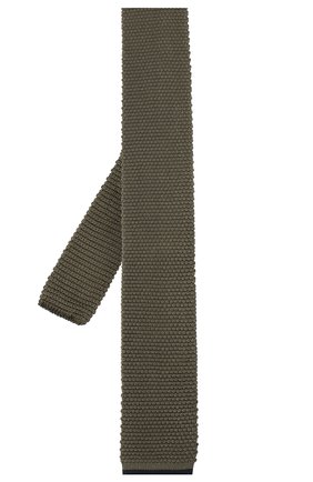 Мужской шелковый галстук BRUNELLO CUCINELLI хаки цвета, арт. MQ8780018 | Фото 2 (Материал: Текстиль, Шелк; Принт: Без принта; Региональные ограничения белый список (Axapta Mercury): RU)