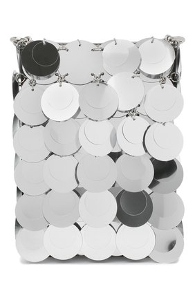 Женская сумка iconic sparkle mini PACO RABANNE серебряного цвета по цене 48800 руб., арт. 20PSS0094PLX001 | Фото 1 Женская сумка iconic sparkle mini PACO RABANNE серебряного цвета, арт. 20PSS0094PLX001 | Фото 1