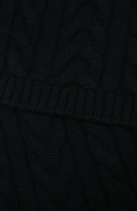 Детский кашемировый шарф LORO PIANA темно-синего цвета, арт. FAL4525 | Фото 2 (Материал: Шерсть, Кашемир, Текстиль; Региональные ограничения белый список (Axapta Mercury): RU)