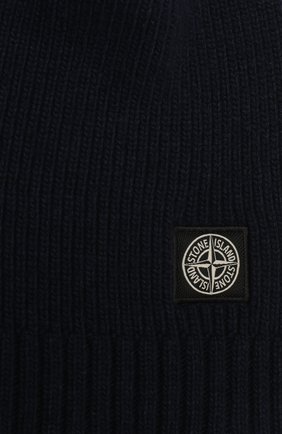 Детский шарф из шерсти и вискозы STONE ISLAND синего цвета по цене 8995 руб., арт. 7316N02A8 | Фото 2 Детский шарф из шерсти и вискозы STONE ISLAND синего цвета, арт. 7316N02A8 | Фото 2
