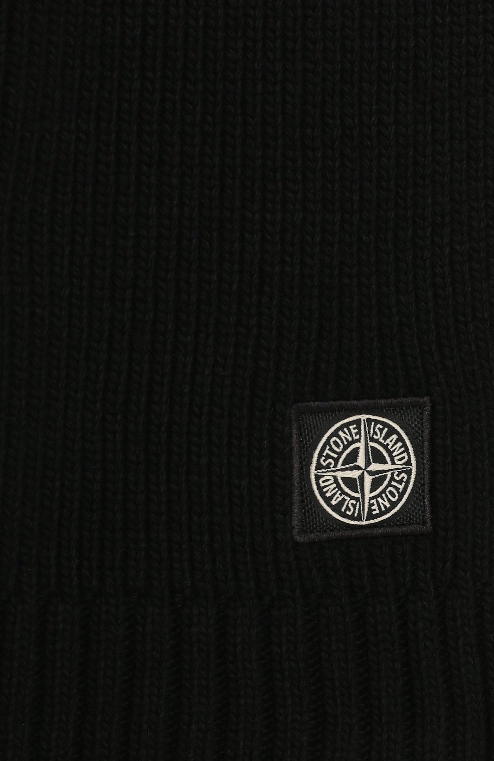 Детский шарф из шерсти и вискозы STONE ISLAND черного цвета по цене 8995 руб., арт. 7316N02A8 | Фото 2 Детский шарф из шерсти и вискозы STONE ISLAND черного цвета, арт. 7316N02A8 | Фото 2