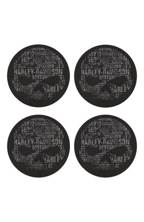 Набор из 4-х подставок под бокалы HARLEY-DAVIDSON черного цвета по цене 1760 руб., арт. CS119980 | Фото 1 Набор из 4-х подставок под бокалы HARLEY-DAVIDSON черного цвета, арт. CS119980 | Фото 1