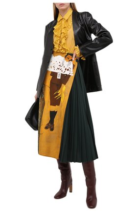 Женская юбка из вискозы CHLOÉ разноцветного цвета по цене 299500 руб., арт. CHC20WJU13343 | Фото 2 Женская юбка из вискозы CHLOÉ разноцветного цвета, арт. CHC20WJU13343 | Фото 2 (Длина Ж (юбки, платья, шорты): Миди; Материал подклада: Шелк; Материал внешний: Вискоза; Женское Кросс-КТ: Юбка-одежда; Стили: Романтичный)