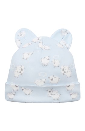 Детского хлопковая шапка KISSY KISSY голубого цвета по цене 1460 руб., арт. KB505036N | Фото 1 Детского хлопковая шапка KISSY KISSY голубого цвета, арт. KB505036N | Фото 1