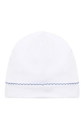Детского хлопковая шапка KISSY KISSY белого цвета, арт. KN504588N | Фото 2 (Материал: Текстиль, Хлопок)