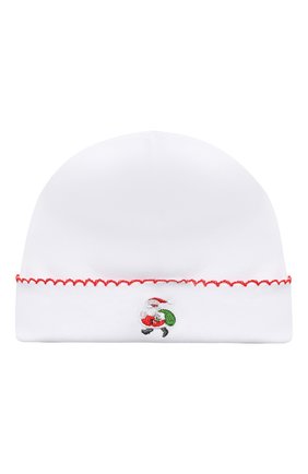 Детского хлопковая шапка KISSY KISSY белого цвета, арт. KN504634N | Фото 1 (Материал: Текстиль, Хлопок; Региональные ограничения белый список (Axapta Mercury): RU)