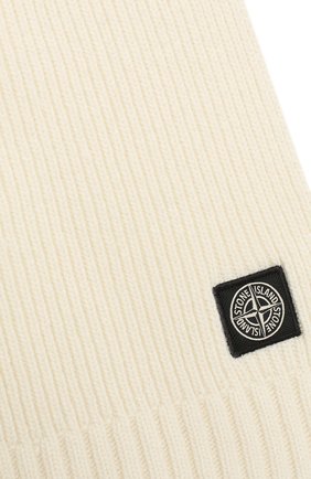 Детский шарф из шерсти и вискозы STONE ISLAND белого цвета по цене 8995 руб., арт. 7316N02A8 | Фото 2 Детский шарф из шерсти и вискозы STONE ISLAND белого цвета, арт. 7316N02A8 | Фото 2