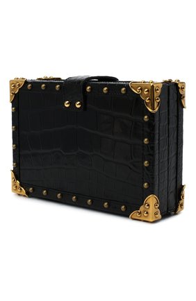 Женская сумка из кожи аллигатора DOLCE & GABBANA черного цвета по цене 1090000 руб., арт. BB6568/A2R08 | Фото 4 Женская сумка из кожи аллигатора DOLCE & GABBANA черного цвета, арт. BB6568/A2R08 | Фото 4 (Женское Кросс-КТ: Вечерняя сумка; Сумки-технические: Сумки через плечо; Материал: Экзотическая кожа; Размер: mini; Ремень/цепочка: На ремешке)