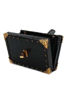 Женская сумка из кожи аллигатора DOLCE & GABBANA черного цвета по цене 1090000 руб., арт. BB6568/A2R08 | Фото 5 Женская сумка из кожи аллигатора DOLCE & GABBANA черного цвета, арт. BB6568/A2R08 | Фото 5 (Женское Кросс-КТ: Вечерняя сумка; Сумки-технические: Сумки через плечо; Материал: Экзотическая кожа; Размер: mini; Ремень/цепочка: На ремешке)