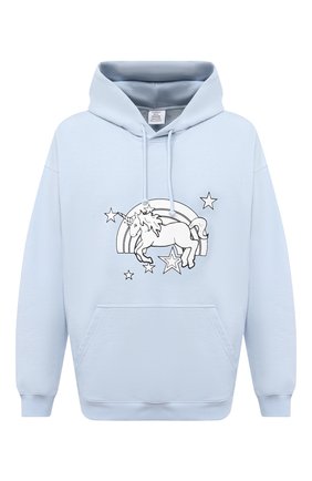 Мужской хлопковое худи VETEMENTS голубого цвета по цене 73950 руб., арт. UE51TR400X 1601/M | Фото 1 Мужской хлопковое худи VETEMENTS голубого цвета, арт. UE51TR400X 1601/M | Фото 1 (Материал внешний: Хлопок; Длина (для топов): Стандартные; Принт: С принтом; Стили: Гранж; Рукава: Длинные; Мужское Кросс-КТ: Худи-одежда)