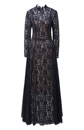 Женское платье OSCAR DE LA RENTA темно-синего цвета по цене 487000 руб., арт. 20PN051GRL | Фото 1 Женское платье OSCAR DE LA RENTA темно-синего цвета, арт. 20PN051GRL | Фото 1