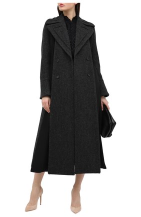 Женская замшевые туфли SAINT LAURENT бежевого цвета по цене 49950 руб., арт. 471988/0LI00 | Фото 2 Женская замшевые туфли SAINT LAURENT бежевого цвета, арт. 471988/0LI00 | Фото 2