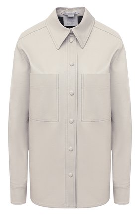 Женская рубашка из вискозы STELLA MCCARTNEY светло-серого цвета по цене 103500 руб., арт. 602418/SKB20 | Фото 1 Женская рубашка из вискозы STELLA MCCARTNEY светло-серого цвета, арт. 602418/SKB20 | Фото 1