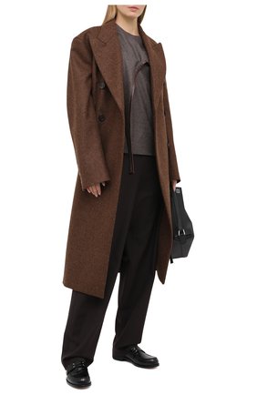Женский шерстяной топ STELLA MCCARTNEY коричневого цвета по цене 85150 руб., арт. 602407/SNB53 | Фото 2 Женский шерстяной топ STELLA MCCARTNEY коричневого цвета, арт. 602407/SNB53 | Фото 2 (Длина (для топов): Стандартные; Материал внешний: Шерсть; Кросс-КТ: с рукавом; Стили: Кэжуэл; Региональные ограничения белый список (Axapta Mercury): RU; Рукава: Без рукавов)