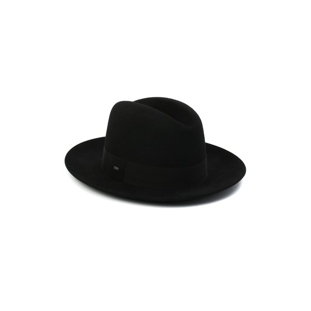 Фетровая шляпа Saint Laurent черного цвета