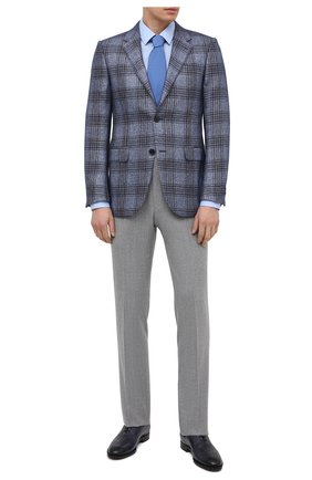 Мужские кожаные оксфорды KITON темно-синего цвета по цене 195500 руб., арт. USSCARAN00100 | Фото 2 Мужские кожаные оксфорды KITON темно-синего цвета, арт. USSCARAN00100 | Фото 2