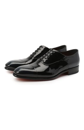 Мужские кожаные оксфорды SANTONI черного цвета по цене 69950 руб., арт. MCCR12621BC3FPAAN48 | Фото 1 Мужские кожаные оксфорды SANTONI черного цвета, арт. MCCR12621BC3FPAAN48 | Фото 1