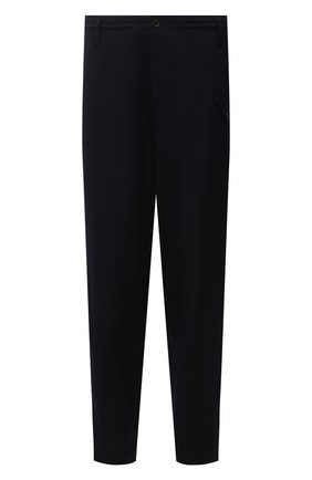 Мужской брюки из шерсти и вискозы YOHJI YAMAMOTO темно-синего цвета по цене 99650 руб., арт. HR-P45-149 | Фото 1 Мужской брюки из шерсти и вискозы YOHJI YAMAMOTO темно-синего цвета, арт. HR-P45-149 | Фото 1