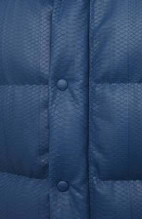Мужская кожаный пуховик ZILLI SPORT темно-синего цвета, арт. MAU-YD003-SDB00/0001 | Фото 5 (Кросс-КТ: Куртка; Мужское Кросс-КТ: пуховик-длинный; Рукава: Длинные; Длина (верхняя одежда): До колена; Региональные ограничения белый список (Axapta Mercury): RU; Материал внешний: Натуральная кожа; Материал утеплителя: Пух и перо; Материал подклада: Шелк; Стили: Кэжуэл)