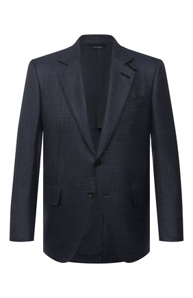 Мужской пиджак из шерсти и шелка TOM FORD синего цвета по цене 396000 руб., арт. 918R37/15MF40 | Фото 1 Мужской пиджак из шерсти и шелка TOM FORD синего цвета, арт. 918R37/15MF40 | Фото 1 (Материал внешний: Шерсть; Длина (для топов): Стандартные; Случай: Формальный; Пиджаки М: Приталенный; Материал подклада: Шелк, Купро; Стили: Классический; Рукава: Длинные; 1-2-бортные: Однобортные; Региональные ограничения белый список (Axapta Mercury): RU)
