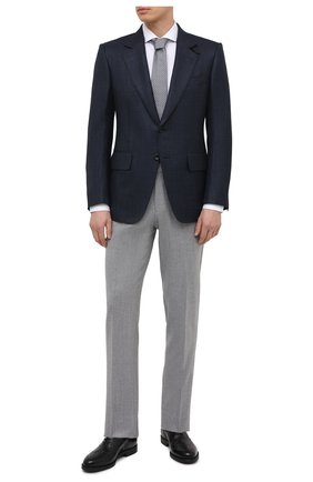 Мужской пиджак из шерсти и шелка TOM FORD синего цвета по цене 396000 руб., арт. 918R37/15MF40 | Фото 2 Мужской пиджак из шерсти и шелка TOM FORD синего цвета, арт. 918R37/15MF40 | Фото 2 (Материал внешний: Шерсть; Длина (для топов): Стандартные; Случай: Формальный; Пиджаки М: Приталенный; Материал подклада: Шелк, Купро; Стили: Классический; Рукава: Длинные; 1-2-бортные: Однобортные; Региональные ограничения белый список (Axapta Mercury): RU)