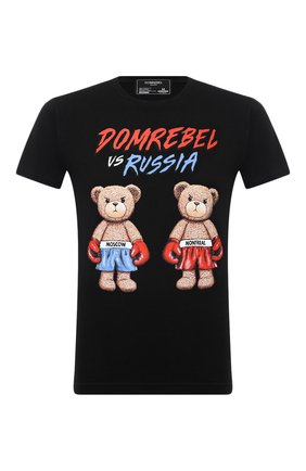 Мужская хлопковая футболка DOMREBEL черного цвета по цене 9630 руб., арт. STYLE 01/T-SHIRT | Фото 1 Мужская хлопковая футболка DOMREBEL черного цвета, арт. STYLE 01/T-SHIRT | Фото 1