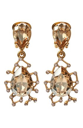 Женские клипсы OSCAR DE LA RENTA золотого цвета по цене 38350 руб., арт. P20J132CGS | Фото 1 Женские клипсы OSCAR DE LA RENTA золотого цвета, арт. P20J132CGS | Фото 1
