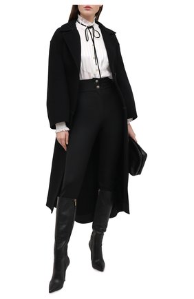 Женские шерстяные брюки DOLCE & GABBANA черного цвета по цене 69950 руб., арт. FTBN7T/FUBE7 | Фото 2 Женские шерстяные брюки DOLCE & GABBANA черного цвета, арт. FTBN7T/FUBE7 | Фото 2