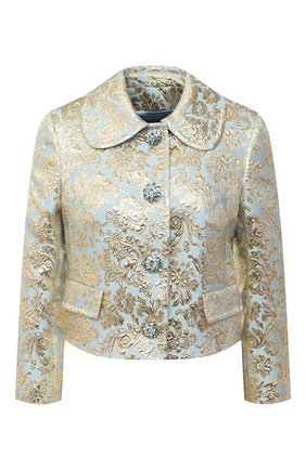 Женский жакет DOLCE & GABBANA голубого цвета по цене 237000 руб., арт. F26ALZ/HJMLB | Фото 1 Женский жакет DOLCE & GABBANA голубого цвета, арт. F26ALZ/HJMLB | Фото 1