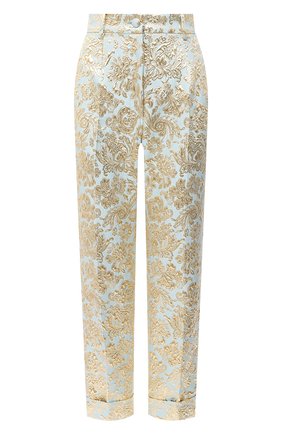 Женские брюки DOLCE & GABBANA голубого цвета по цене 89950 руб., арт. FTBVMT/HJMLB | Фото 1 Женские брюки DOLCE & GABBANA голубого цвета, арт. FTBVMT/HJMLB | Фото 1
