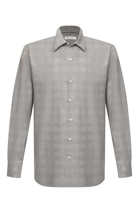 Мужская хлопковая рубашка LORO PIANA коричневого цвета по цене 53200 руб., арт. FAL4361 | Фото 1 Мужская хлопковая рубашка LORO PIANA коричневого цвета, арт. FAL4361 | Фото 1