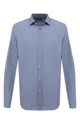 Мужская хлопковая рубашка RALPH LAUREN темно-синего цвета по цене 49050 руб., арт. 790806114 | Фото 1 Мужская хлопковая рубашка RALPH LAUREN темно-синего цвета, арт. 790806114 | Фото 1