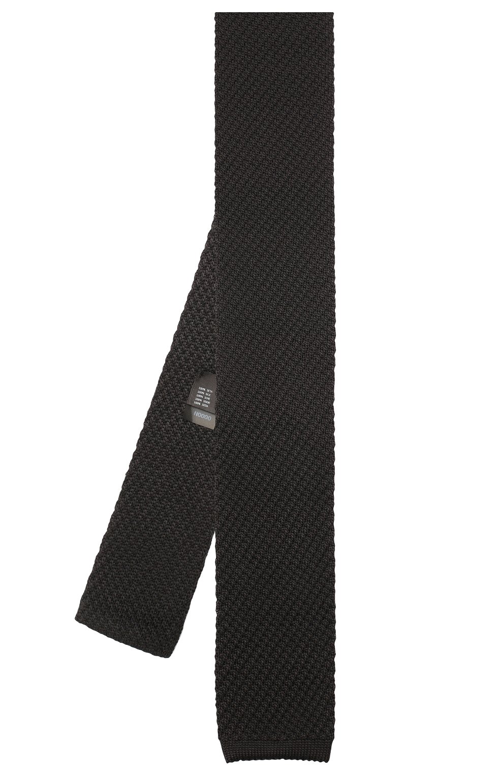 Мужской шелковый галстук DOLCE & GABBANA черного цвета, арт. GT161E/G0UBK | Фото 2 (Материал: Текстиль, Шелк; Принт: Без принта; Региональные ограничения белый список (Axapta Mercury): RU)