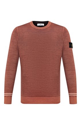Мужской шерстяной джемпер STONE ISLAND оранжевого цвета по цене 27800 руб., арт. 7315555A8 | Фото 1 Мужской шерстяной джемпер STONE ISLAND оранжевого цвета, арт. 7315555A8 | Фото 1