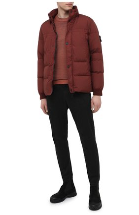 Мужской шерстяной джемпер STONE ISLAND оранжевого цвета по цене 27800 руб., арт. 7315555A8 | Фото 2 Мужской шерстяной джемпер STONE ISLAND оранжевого цвета, арт. 7315555A8 | Фото 2