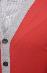 Мужской кардиган из шерсти и кашемира BRUNELLO CUCINELLI красного цвета, арт. M24802706 | Фото 5 (Мужское Кросс-КТ: Кардиган-одежда; Материал внешний: Шерсть; Рукава: Длинные; Длина (для топов): Стандартные; Региональные ограничения белый список (Axapta Mercury): RU; Стили: Кэжуэл)
