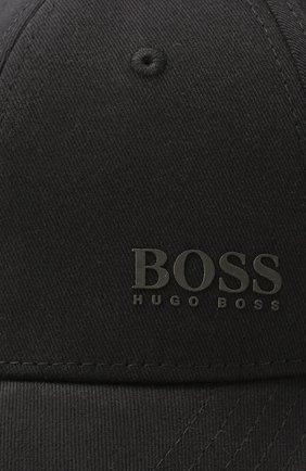 Мужской хлопковая бейсболка BOSS черного цвета по цене 3900 руб., арт. 50430053 | Фото 3 Мужской хлопковая бейсболка BOSS черного цвета, арт. 50430053 | Фото 3