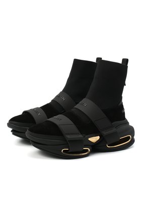 Мужские текстильные кроссовки b-bold BALMAIN черного цвета по цене 71550 руб., арт. VM1C229/TKSE | Фото 1 Мужские текстильные кроссовки b-bold BALMAIN черного цвета, арт. VM1C229/TKSE | Фото 1