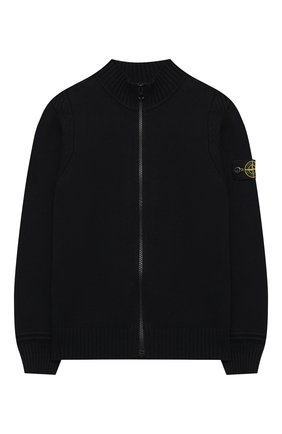 Детский хлопковый кардиган STONE ISLAND темно-синего цвета по цене 20950 руб., арт. 7316505A2/10-12 | Фото 1 Детский хлопковый кардиган STONE ISLAND темно-синего цвета, арт. 7316505A2/10-12 | Фото 1