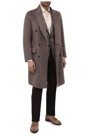 Мужские замшевые лоферы BRUNELLO CUCINELLI светло-коричневого цвета по цене 66900 руб., арт. MZUKUDK902 | Фото 2 Мужские замшевые лоферы BRUNELLO CUCINELLI светло-коричневого цвета, арт. MZUKUDK902 | Фото 2