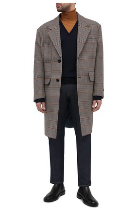 Мужской шерстяная водолазка DOLCE & GABBANA темно-синего цвета по цене 65150 руб., арт. GXB09T/JAVWF | Фото 2 Мужской шерстяная водолазка DOLCE & GABBANA темно-синего цвета, арт. GXB09T/JAVWF | Фото 2