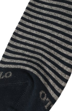 Мужские хлопковые носки GALLO серого цвета, арт. AP103650 | Фото 2 (Материал внешний: Хлопок; Кросс-КТ: бельё)
