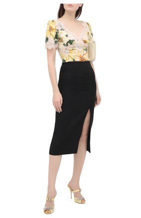 Женские текстильные мюли keira 105 DOLCE & GABBANA желтого цвета по цене 89950 руб., арт. CR1088/AW102 | Фото 2 Женские текстильные мюли keira 105 DOLCE & GABBANA желтого цвета, арт. CR1088/AW102 | Фото 2