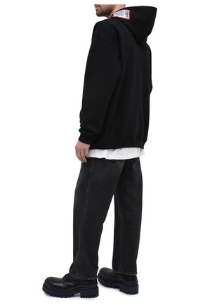 Мужской хлопковое худи VETEMENTS черного цвета по цене 63350 руб., арт. UE51TR550B 1601/M | Фото 2 Мужской хлопковое худи VETEMENTS черного цвета, арт. UE51TR550B 1601/M | Фото 2