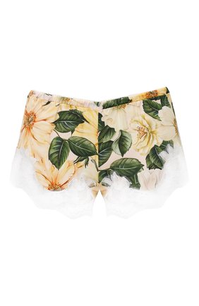 Женские шелковые шорты DOLCE & GABBANA желтого цвета по цене 39950 руб., арт. 03A02T/FSA0E | Фото 1 Женские шелковые шорты DOLCE & GABBANA желтого цвета, арт. 03A02T/FSA0E | Фото 1